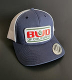 Navy/White Bud of California Trucker Hat